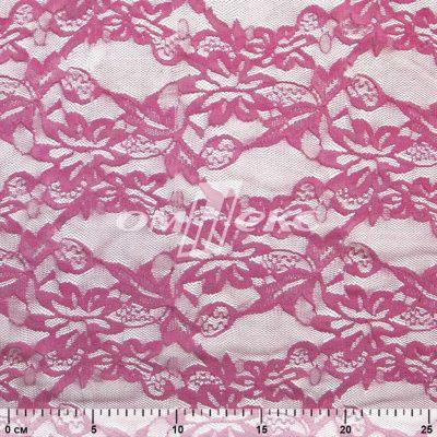 Кружевное полотно стрейч XD-WINE, 100 гр/м2, шир.150см, цвет розовый - купить в Сызрани. Цена 1 851.10 руб.