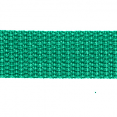 Стропа текстильная, шир. 25 мм (в нам. 50+/-1 ярд), цвет яр.зелёный - купить в Сызрани. Цена: 397.52 руб.