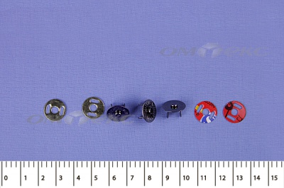 Кнопки магнитные МКМ-02, диам. 18 мм, чёрный никель - купить в Сызрани. Цена: 14.49 руб.