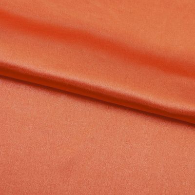 Поли креп-сатин 18-1445, 120 гр/м2, шир.150см, цвет оранжевый - купить в Сызрани. Цена 155.57 руб.