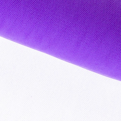 Фатин блестящий 16-85, 12 гр/м2, шир.300см, цвет фиолетовый - купить в Сызрани. Цена 109.72 руб.