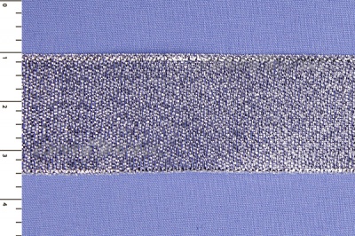 Лента парча MR-25, 25мм (33 м)  серебро - купить в Сызрани. Цена: 403.62 руб.