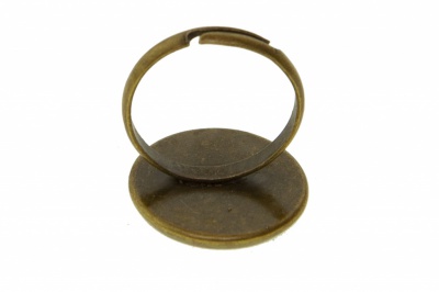 Заготовка для рукоделия металлическая фигурная для кольца 15мм - купить в Сызрани. Цена: 7.44 руб.
