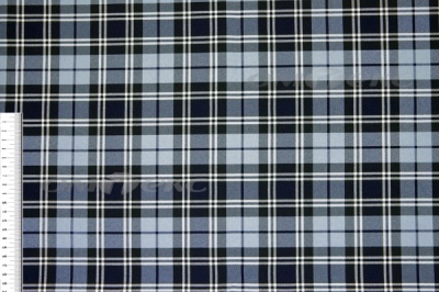 Ткань костюмная клетка Т7274 2004, 220 гр/м2, шир.150см, цвет т.синий/гол/бел - купить в Сызрани. Цена 