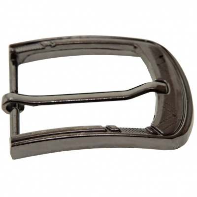 Пряжка металлическая для мужского ремня SC035#3 (шир.ремня 40 мм), цв.-тем.никель - купить в Сызрани. Цена: 43.93 руб.