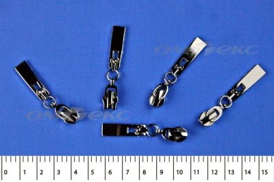Слайдер декоративный, металлический №1/спираль Т7/никель - купить в Сызрани. Цена: 6.29 руб.
