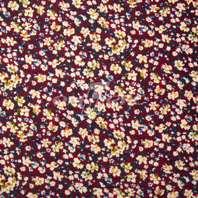 Плательная ткань "Софи" 5.1, 75 гр/м2, шир.150 см, принт растительный - купить в Сызрани. Цена 243.96 руб.