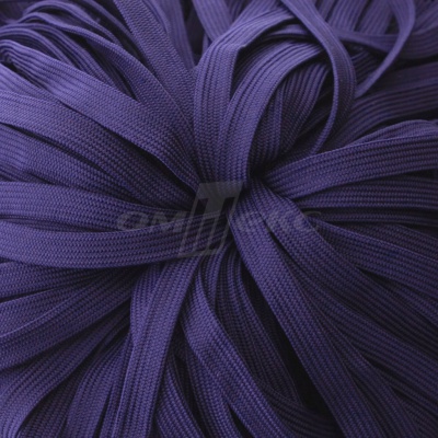 Шнур 15мм плоский (100+/-1м) №10 фиолетовый - купить в Сызрани. Цена: 10.21 руб.
