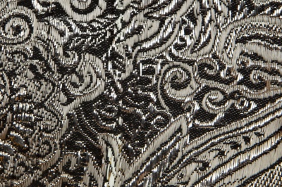 Ткань костюмная жаккард №11, 140 гр/м2, шир.150см, цвет тем.серебро - купить в Сызрани. Цена 383.29 руб.