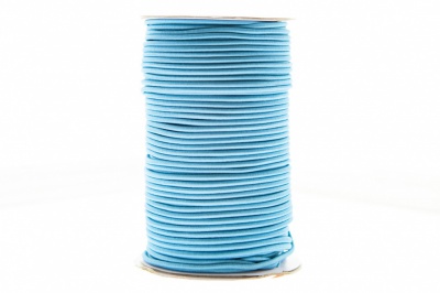 0370-1301-Шнур эластичный 3 мм, (уп.100+/-1м), цв.168 - голубой - купить в Сызрани. Цена: 464.31 руб.