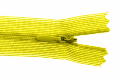 Молния потайная Т3 131, 20 см, капрон, цвет жёлтый - купить в Сызрани. Цена: 5.12 руб.