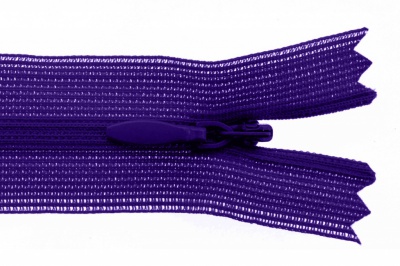Молния потайная Т3 866, 20 см, капрон, цвет фиолетовый - купить в Сызрани. Цена: 5.27 руб.