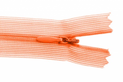 Молния потайная Т3 849, 50 см, капрон, цвет оранжевый - купить в Сызрани. Цена: 8.87 руб.