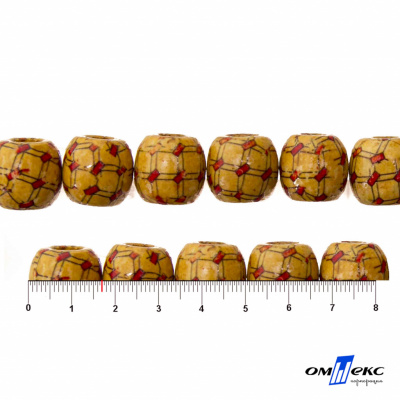 0189-Бусины деревянные "ОмТекс", 17 мм, упак.50+/-3шт - купить в Сызрани. Цена: 83.66 руб.