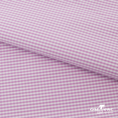 Ткань сорочечная Клетка Виши, 115 г/м2, 58% пэ,42% хл, шир.150 см, цв.1-розовый, (арт.111) - купить в Сызрани. Цена 306.69 руб.