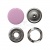 Кнопка рубашечная (закрытая) 9,5мм - эмаль, цв.003 - розовый - купить в Сызрани. Цена: 5.74 руб.
