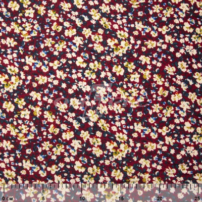 Плательная ткань "Софи" 5.1, 75 гр/м2, шир.150 см, принт растительный - купить в Сызрани. Цена 243.96 руб.