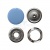 Кнопка рубашечная (закрытая) 9,5мм - эмаль, цв.182 - св.голубой - купить в Сызрани. Цена: 5.74 руб.