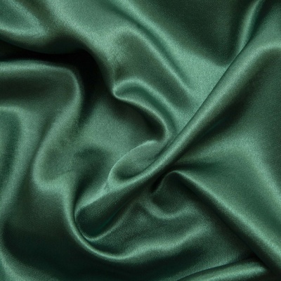 Поли креп-сатин 19-5420, 125 (+/-5) гр/м2, шир.150см, цвет зелёный - купить в Сызрани. Цена 155.57 руб.