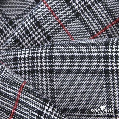 Ткань костюмная "Клер" 80% P, 16% R, 4% S, 200 г/м2, шир.150 см,#10 цв-серый/красный - купить в Сызрани. Цена 412.02 руб.