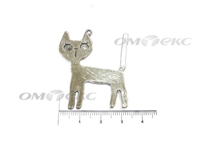 Декоративный элемент для творчества из металла "Кот" - купить в Сызрани. Цена: 13.33 руб.