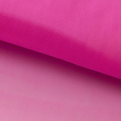Фатин матовый 16-31, 12 гр/м2, шир.300см, цвет барби розовый - купить в Сызрани. Цена 101.95 руб.