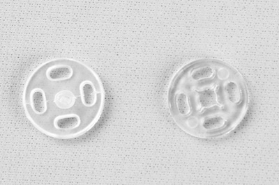 Кнопки пришивные пластиковые 11,5 мм, блистер 24шт, цв.-прозрачные - купить в Сызрани. Цена: 59.44 руб.