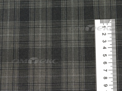 Ткань костюмная клетка 25235 2004, 185 гр/м2, шир.150см, цвет серый/бел - купить в Сызрани. Цена 